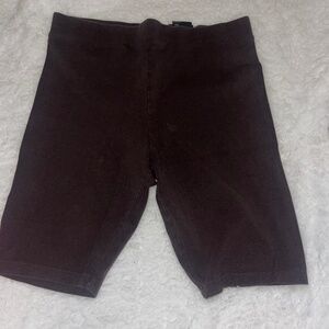 Brown booty shorts
